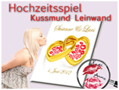 Kussmund Leinwand